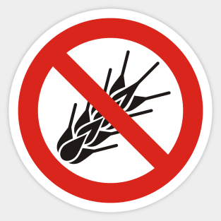 No Gluten Sign Sticker